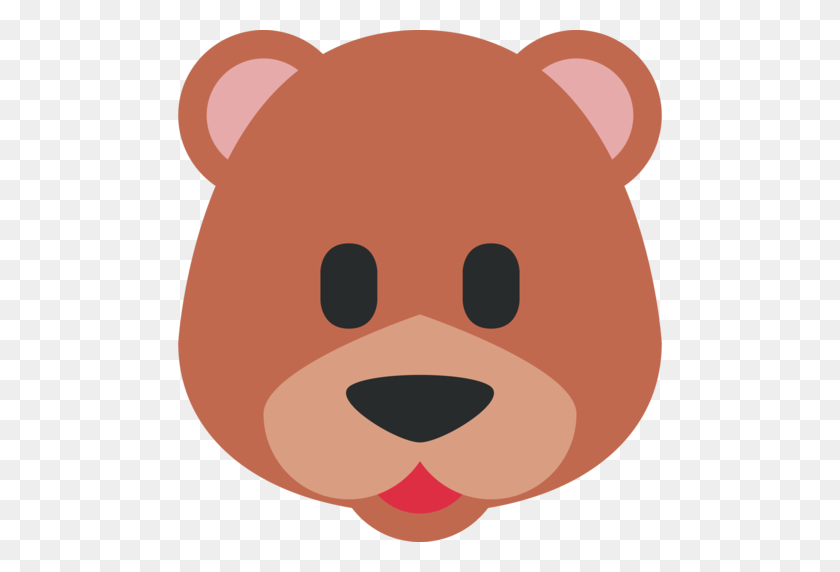 512x512 Лицо Бурого Медведя - Лицо Клипарт Медведь