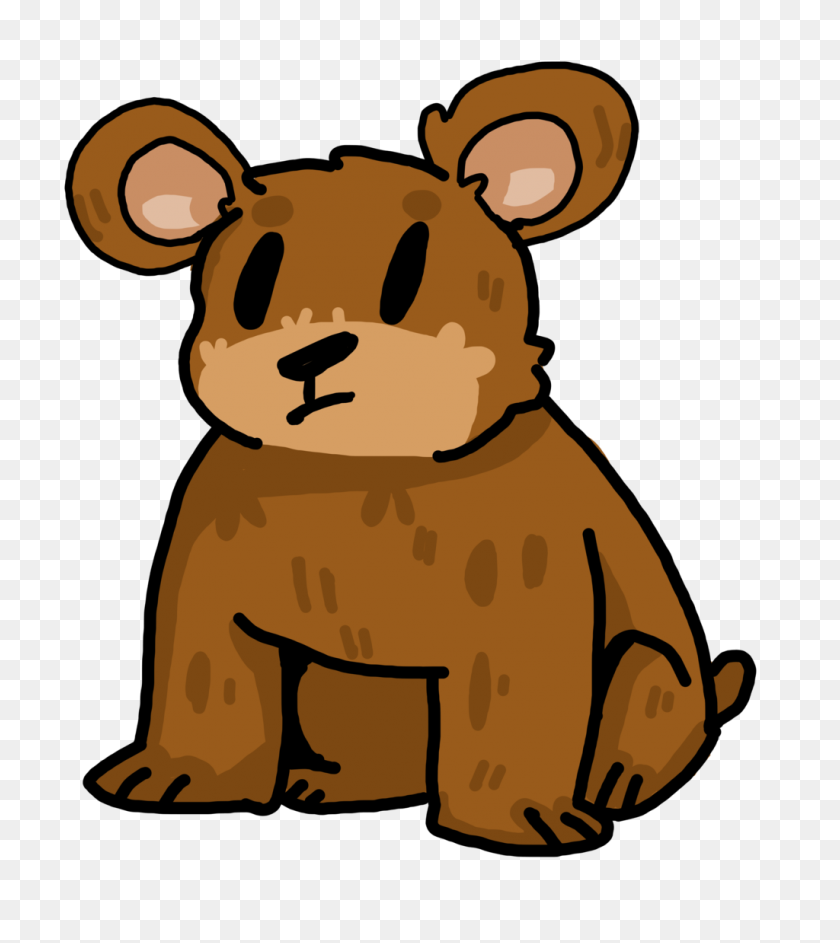 1024x1160 Brown Bear Clipart Furry - Wild Hog Clip Art