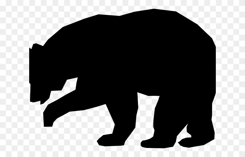640x480 Клипарт Бурый Медведь Стоящий - Стоящий Медведь Клипарт