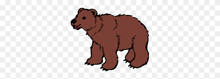 300x244 Brown Bear Png, Clip Art For Web - Groundhog Clipart