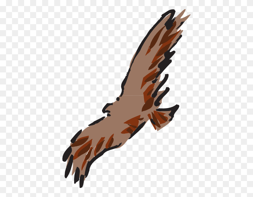 426x593 Brown Bird Flying Art Png, Clip Art For Web - Golden Eagle Clipart