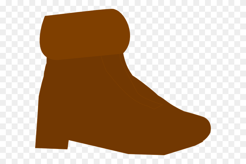 600x498 Brown Boot Clip Art - Boot Clipart
