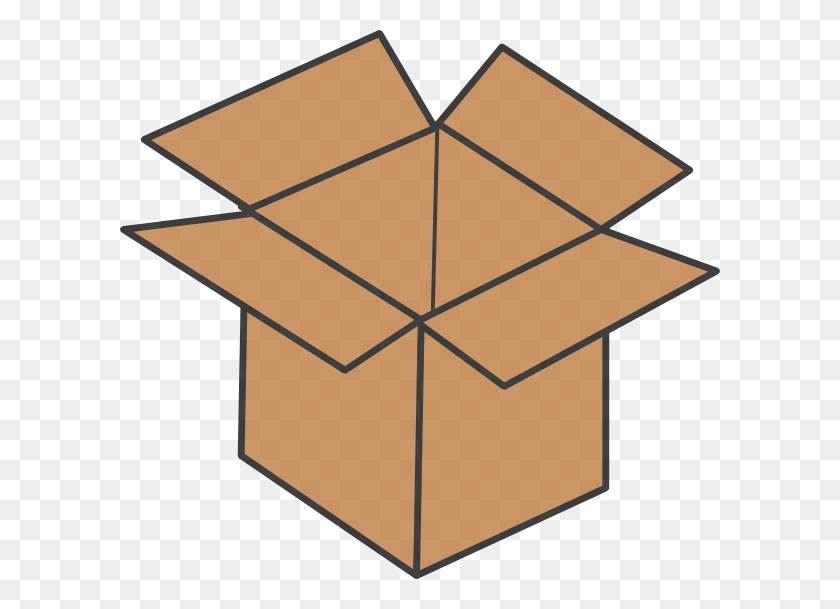 600x549 Brown Box Clip Art - PNG Box