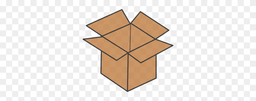 298x273 Brown Box Clip Art - Mystery Box Clipart