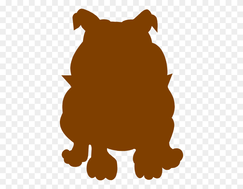 426x595 Brown Bulldog Clip Art - Bulldog Face Clipart