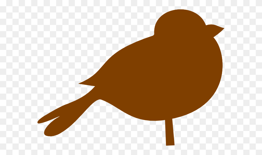 600x437 Brown Chubby Bird Brown Bird And Clip Art - Wren Clipart