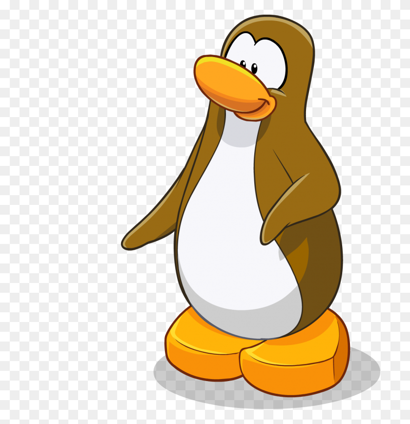 1317x1367 Brown Clipart Penguin - Mandm Clipart Black And White