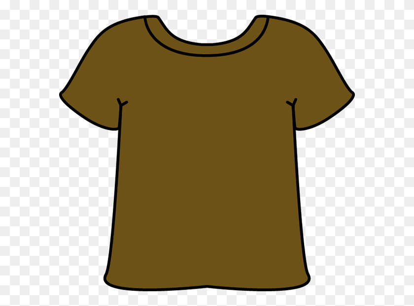 600x562 Brown Clipart Tshirt - Invasion Clipart
