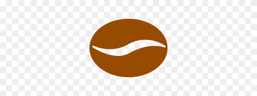 256x256 Brown Coffee Bean Icon - Coffee Bean PNG