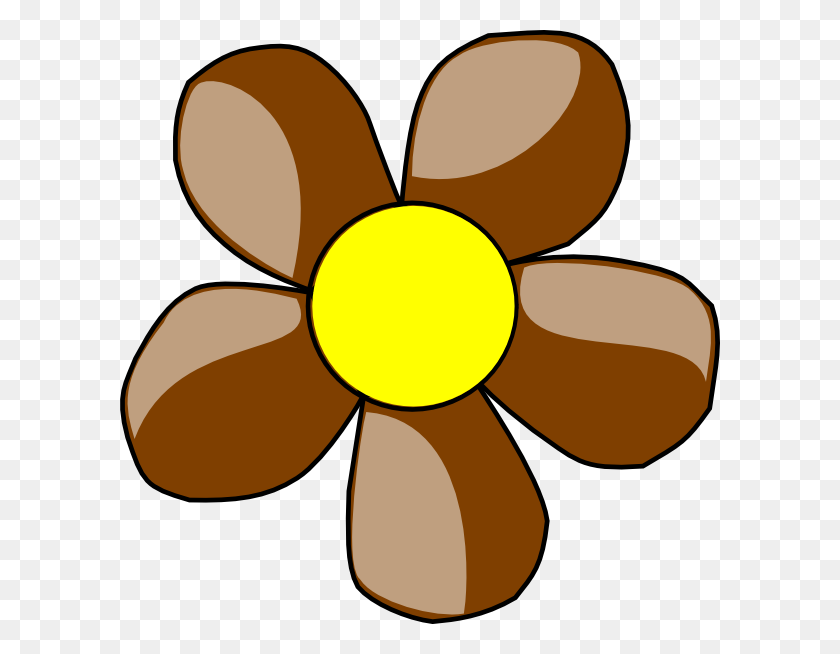 600x594 Brown Daisy Png Clip Arts For Web - Yellow Daisy Clipart