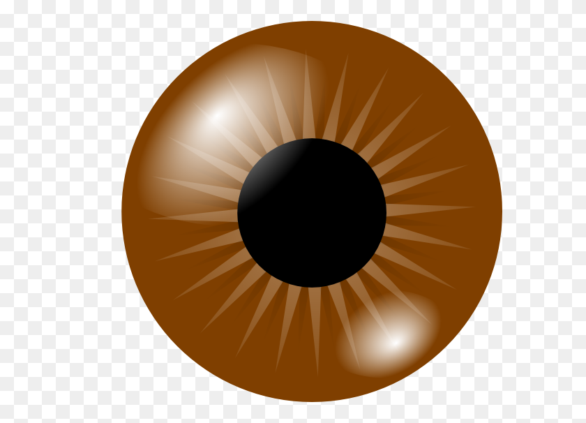 600x546 Brown Eye Clip Art - Iris Clip Art