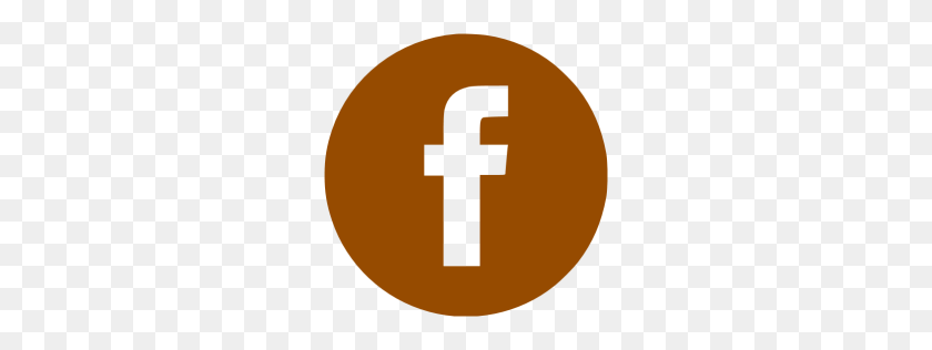256x256 Brown Facebook Icon - Facebook Icon PNG Transparent
