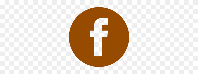 256x256 Коричневый Значок Facebook - Значок Facebook Png Прозрачный