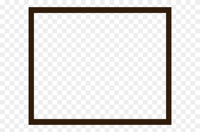 600x495 Brown Frame Clipart - Rustic Frame Clipart
