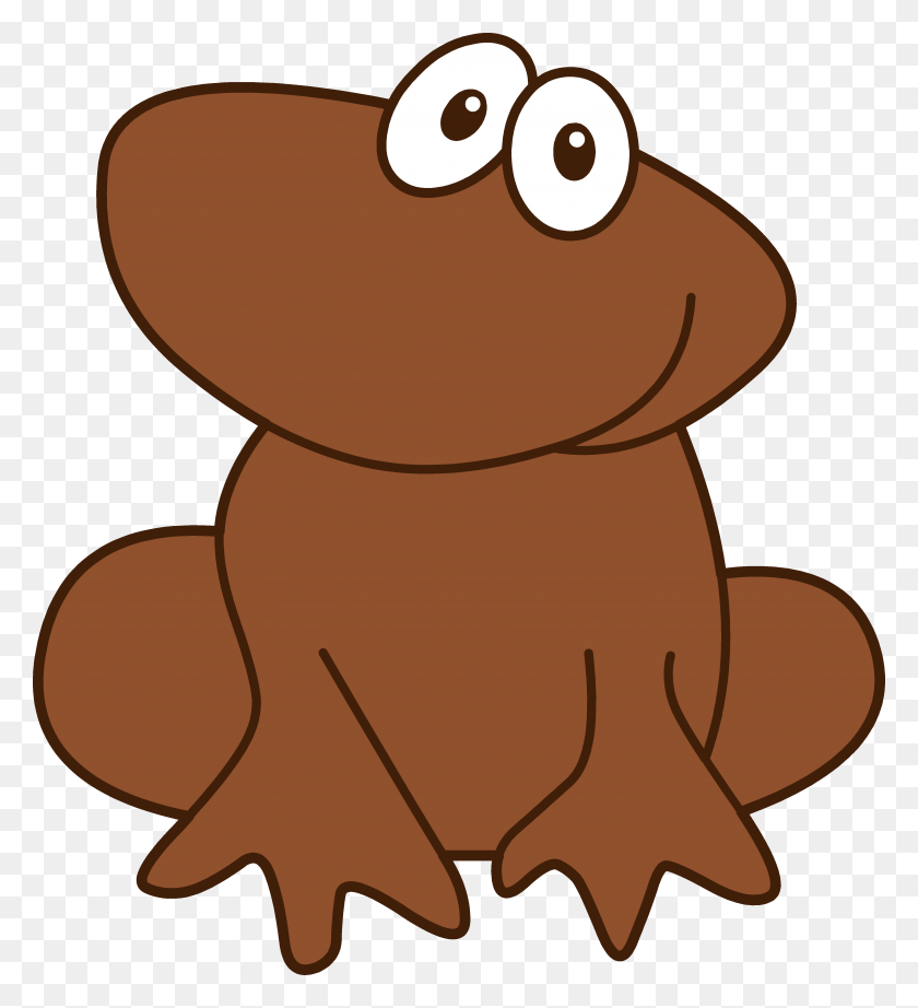 4336x4797 Brown Frog Cliparts - Baby Frog Clipart
