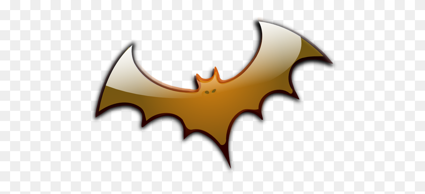 500x325 Brown Halloween Bat Vector Image - Charlie Brown Halloween Clipart
