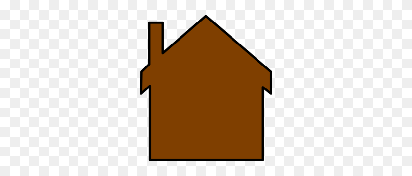 270x300 Brown House Cliparts - Row Of Houses Clipart