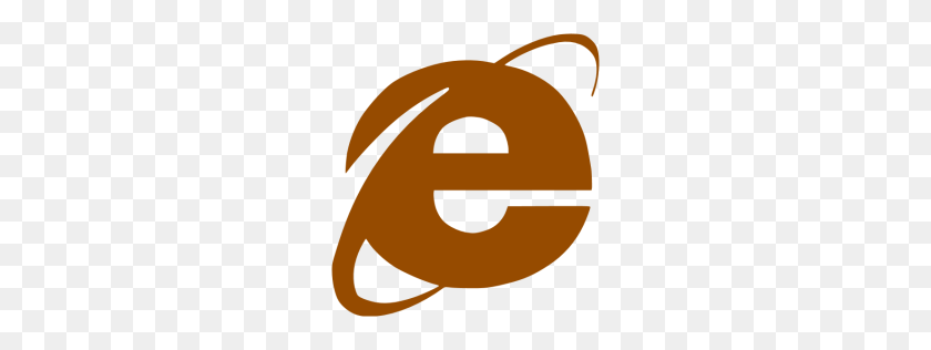 256x256 Brown Internet Explorer Icon - Internet Explorer PNG