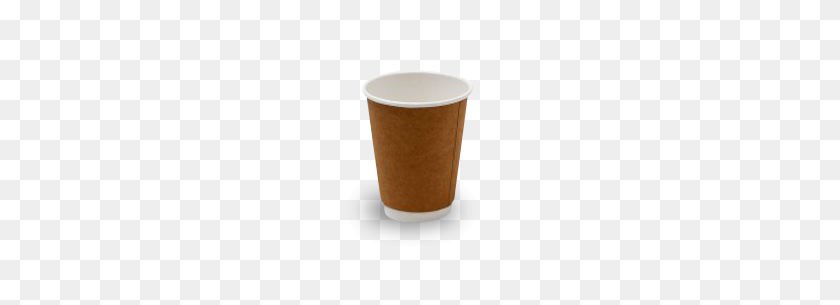 245x245 Brown Kraft Double Wall Coffee Cup Food Packaging Online - Double Cup PNG
