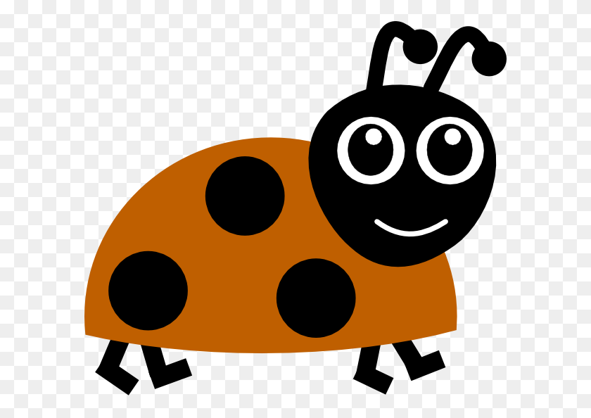 600x534 Brown Ladybug Clip Art - Cute Ladybug Clipart