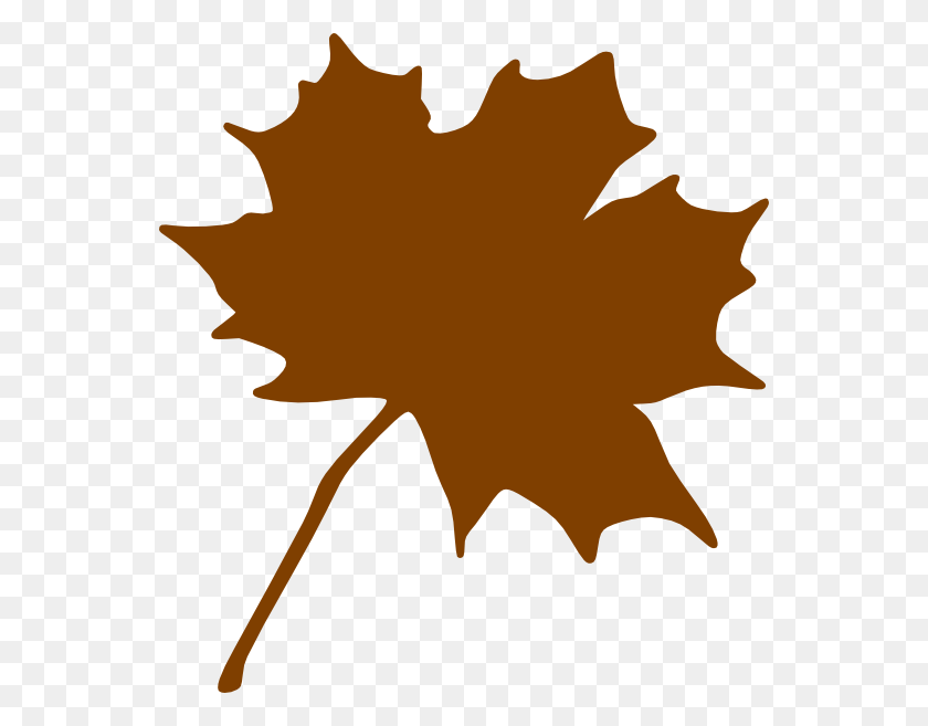 552x597 Brown Leaf Clip Art - Clipart Leaves