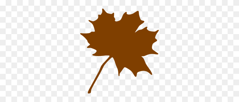 276x299 Brown Leaf Png, Clip Art For Web - Brown Clipart