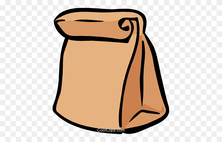 441x480 Brown Lunch Bag Royalty Free Vector Clip Art Illustration - Brown Bag Lunch Clipart