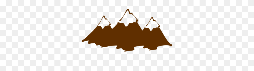 299x177 Brown Mountain Peaks Clip Art - Mountain Silhouette Clip Art