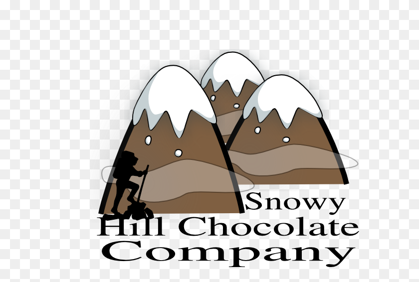 600x506 Brown Mountain With Sky And Clouds Clip Art - Snowy Mountain Clipart