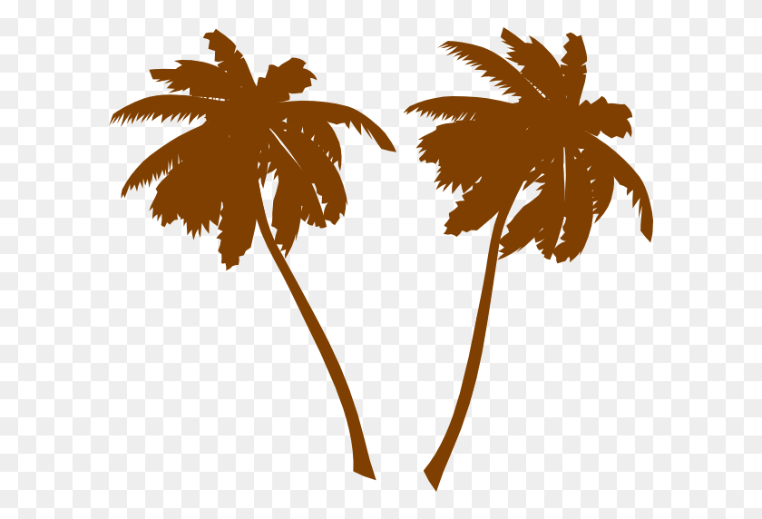 600x512 Brown Palm Trees Png, Clip Art For Web - Palm Tree PNG Transparent