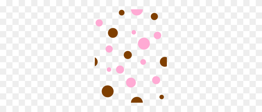 231x300 Brown Pink Polka Dots Png, Clip Art For Web - Polka Dot Clipart