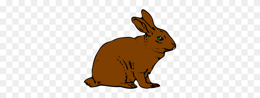 298x258 Brown Rabbit Clip Art - Rabbit Clip Art