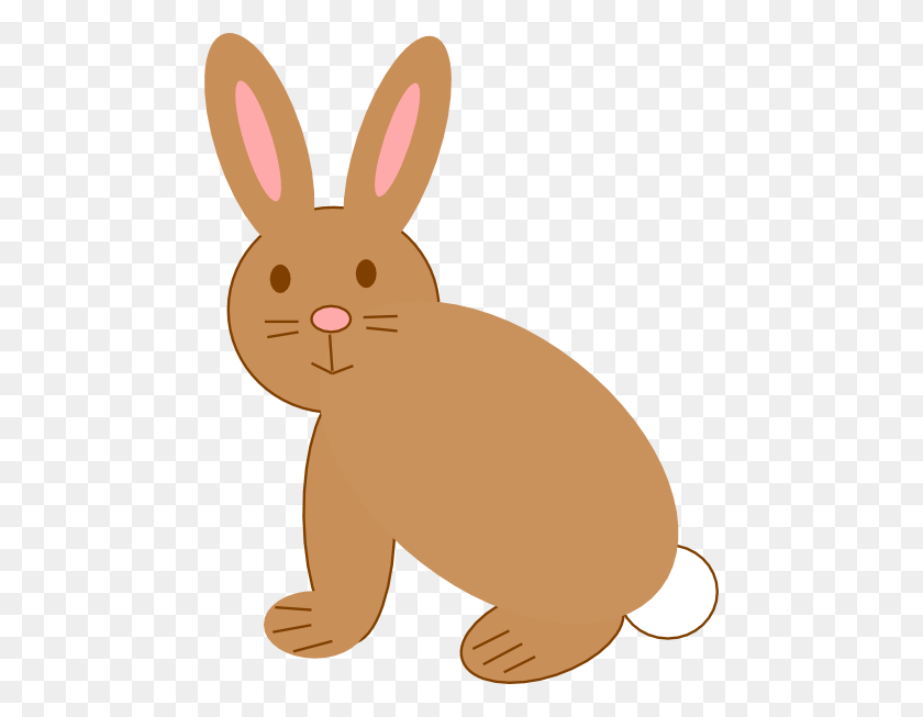 468x593 Brown Rabbit Clip Art - Hare Clipart