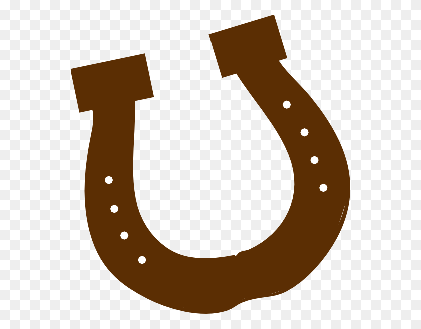 558x597 Brown Rodeo Horseshoe Clip Art - Rodeo Clipart