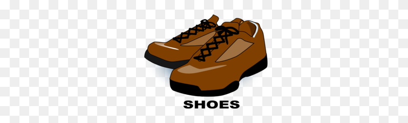 297x195 Brown Shoes Clip Art - Track Shoe Clipart
