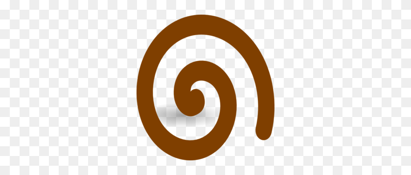 282x299 Brown Spiral Png, Clip Art For Web - Spiral Clipart