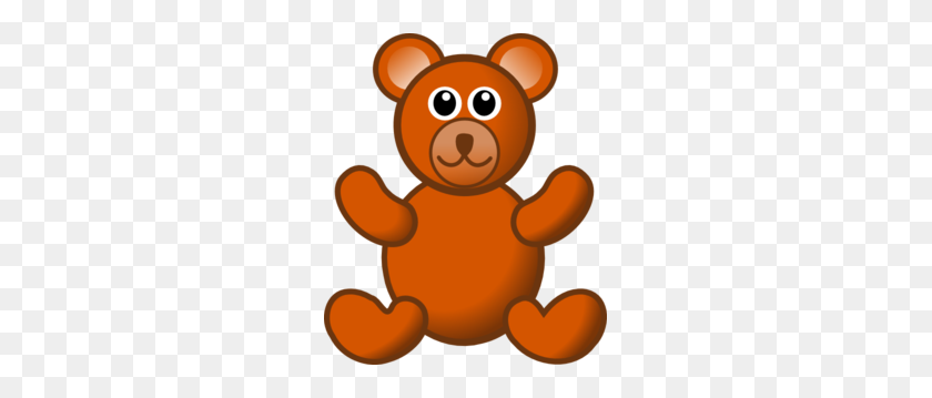 255x299 Brown Teddy Bear Clip Art - Teddy Bear Clip Art Free