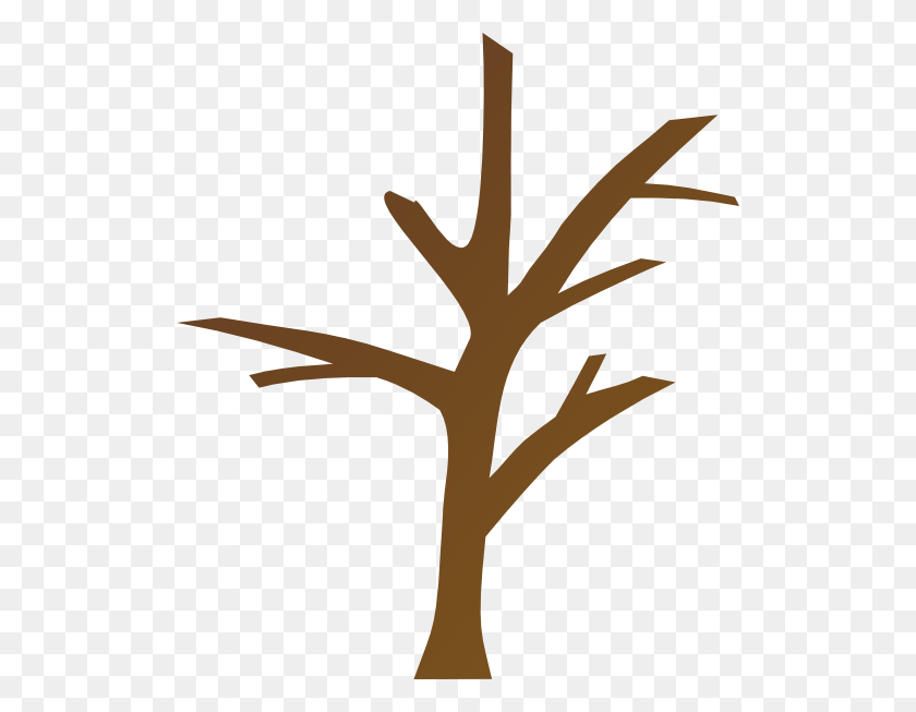 516x593 Brown Tree Cliparts - Brown Leaf Clipart