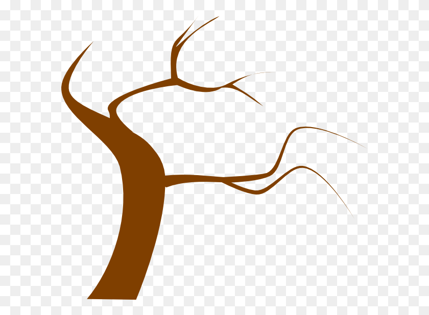 600x557 Brown Tree Downloads - Branch Clipart PNG