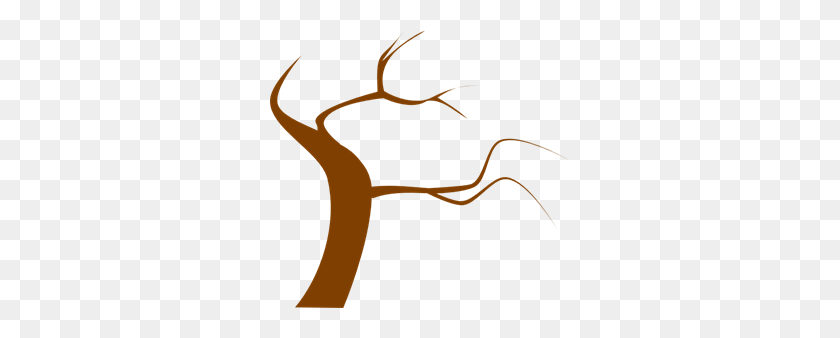 300x278 Brown Tree Png, Clip Art For Web - Basketball Trophy Clipart