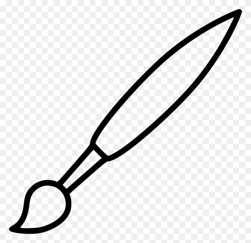 980x944 Brush Design Draw Paint Paintbrush Painting Png Icon Free - Paint Brushes PNG