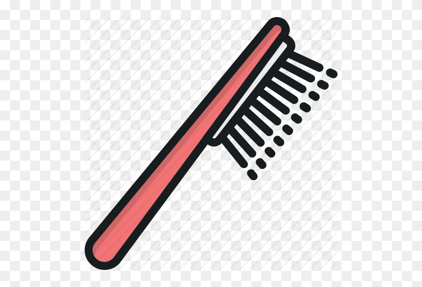 512x512 Brush, Hair Brush, Hair Style, Hairdressing, Paddle Brush Icon - Hair Brush PNG