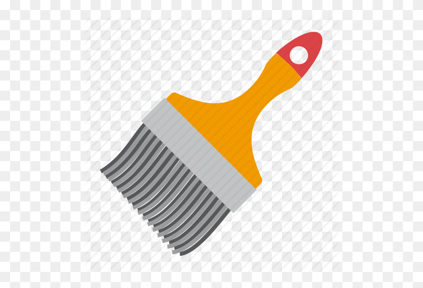 512x512 Brush, Paint, Tool, Tools Icon - Paint Brush PNG