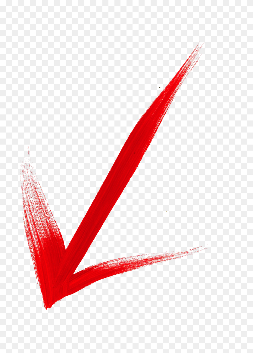 1529x2180 Brush Stroke Arrow Png Vector, Clipart - Red Paint Stroke PNG