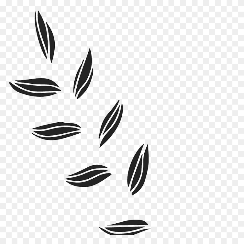 800x800 Мазок Кистью Листья Резиновый Штамп Цветок Лист Штампов Stamptopia - Белый Мазок Кисти Png