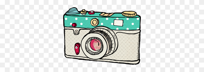 320x239 Brushes Camera, Camera Drawing - Polaroid Camera Clipart