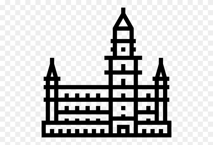 512x512 Brussels Town Hall, Landmark, Architectonic, Monuments Icon - Town Hall Clipart