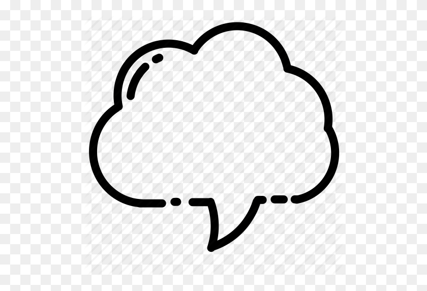 512x512 Bubble, Callout, Cloud, Contact, Message, Speech, Text Icon - Text Bubble PNG