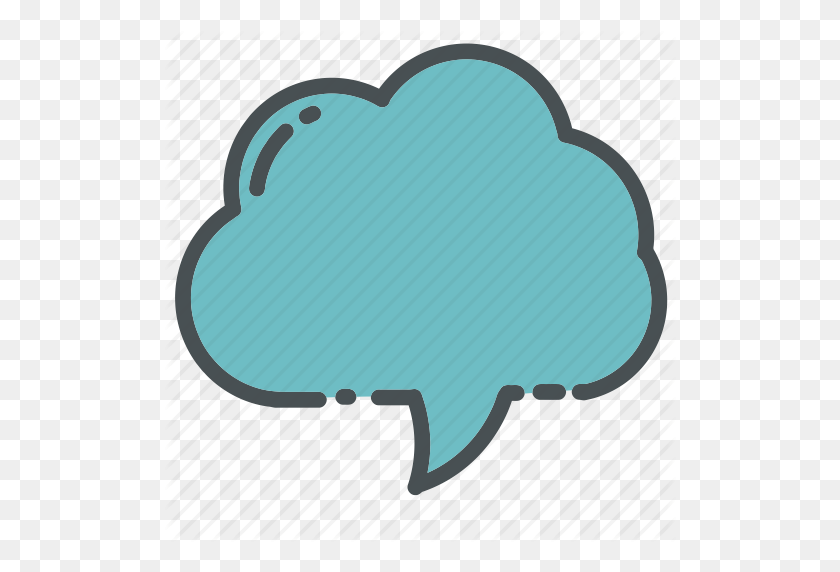 512x512 Bubble, Callout, Cloud, Contact, Message, Speech, Text Icon - Message Bubble PNG