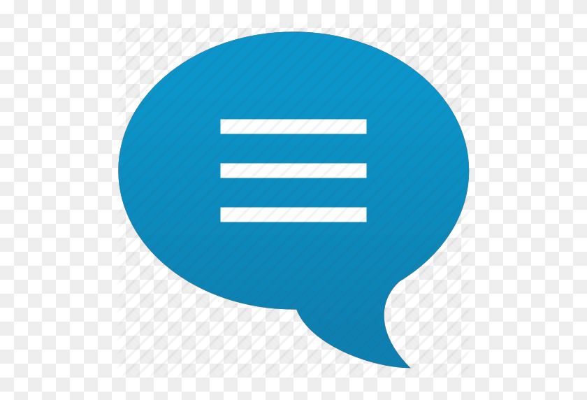 512x512 Bubble, Chat, Comment, Forum, Message, Talk, Text Icon - Comment Icon PNG